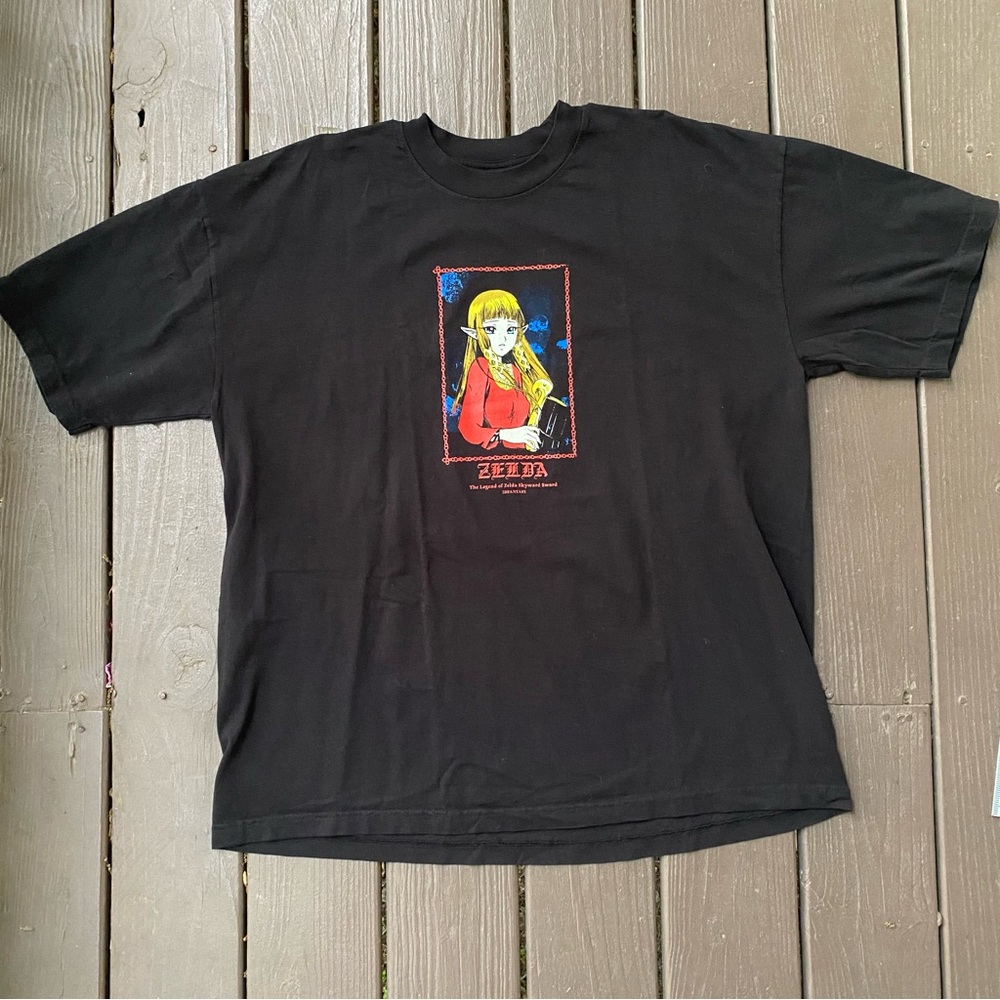 2Dfantasy Zelda Shirt Animeteas XL Baggy Anime Game Tee
